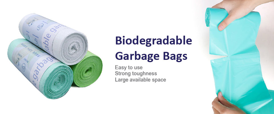 Sac poubelle en plastique biodégradable