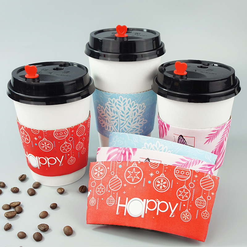 Tasses à café en papier de Noël