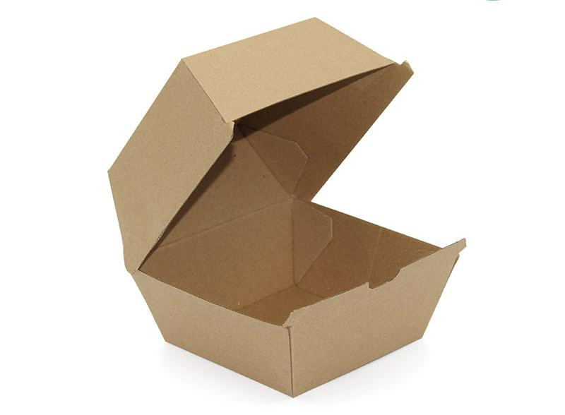 Boîte à hamburger en papier kraft