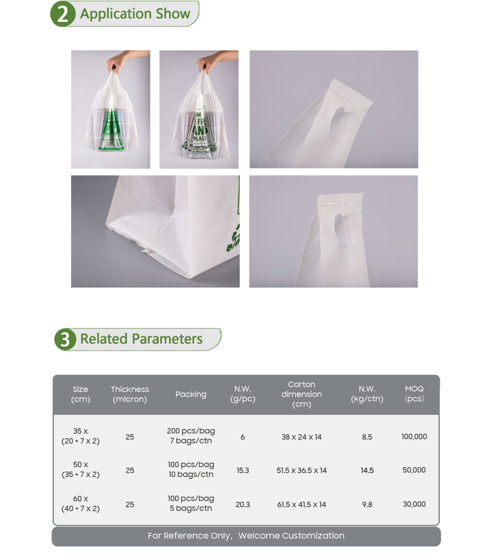 sac en plastique biodégradable